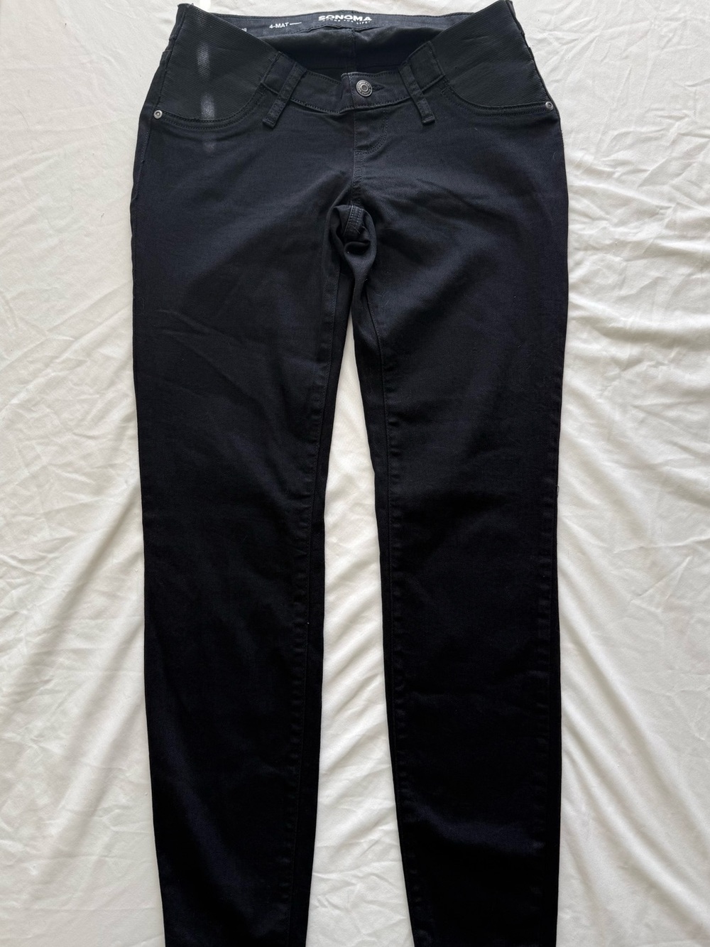 Sonoma Size 4 Maternity Black Jeggings Jeans Pregnancy